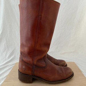 Vintage Frye Campus Boots 2954 Size 9 Brown/Cherry
